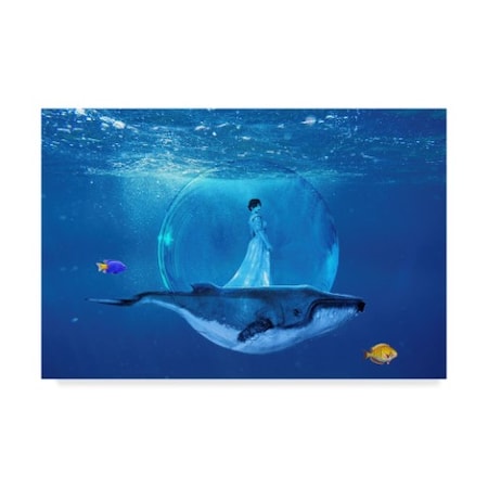 Ata Alishahi 'Ocean World 3' Canvas Art,12x19